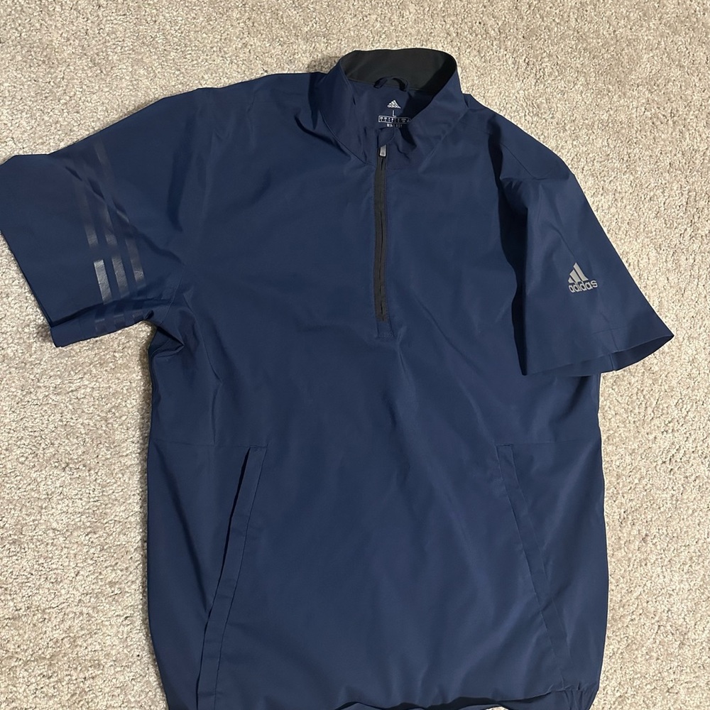 Adidas Short Sleeve Q-Zip Rain Gear Pullover